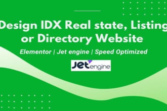 design and develop idx wordpress real estate website