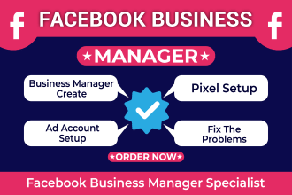 create and fix facebook business manager, ads account