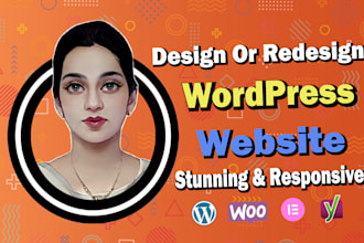 design or redesign wordpress website and landing page