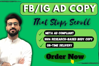 write ad copy for ad copywriting and facebook ad copy