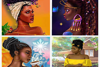 draw african american children book illustration