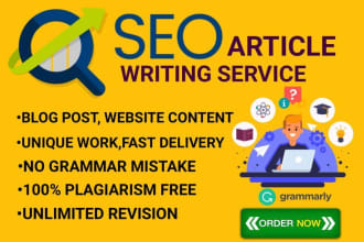 do content writing SEO writing and article writing