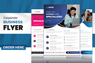 create professional business event flyer and leaflet