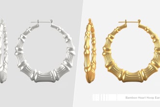 create 3d jewelry design in zbrush for print and rendering