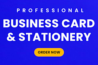 create an amazing unique business card and stationery design
