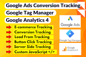 setup ga4 google analytics 4 by tag manager GTM and ads conversion tracking