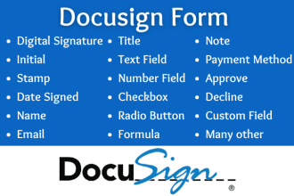 create a professional form in docusign