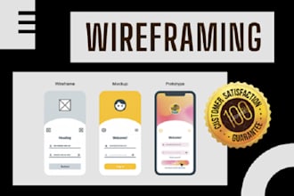 design wireframe for website and mobile app