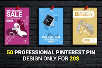 do 50 custom pinterest pins for business and blog post