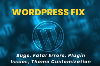 fix wordpress error, woocommerce , and do customization