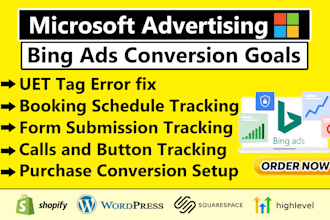 do setup or fix microsoft bing ads conversion goals with GTM