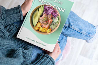 recipe book cover design, your culinary book