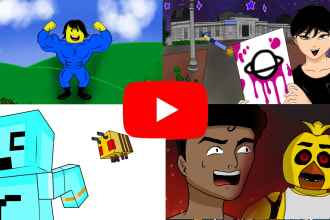 draw cool cartoon youtube thumbnail for you
