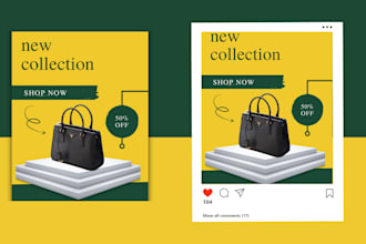 design professional poster for instagram, facebook post