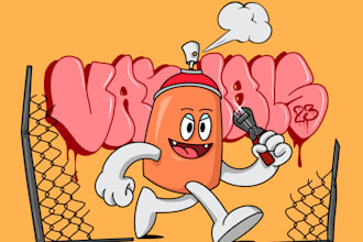do graffiti characters for you