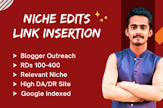 do niche edits, link insertion on high da websites for SEO backlinks