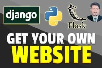 create professional websites and backends with python flask and django