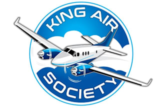 do make an modern custom airplane logo