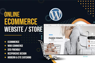 create attractive online ecommerce store website by woo commerce