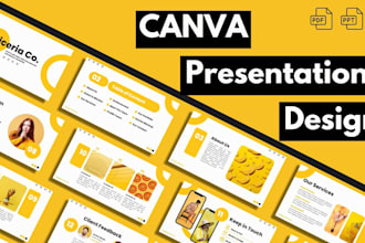 design branded canva presentation with visual expertise
