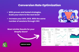 increase the conversion rate of your shopify store cro, cro audit