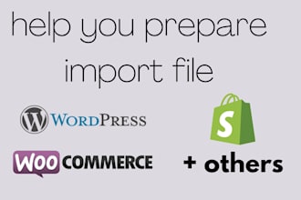prepare your products import file