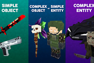 make a minecraft 3d model in blockbench
