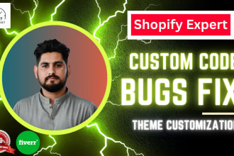expertly fix liquid coding bugs and customize shopify themes