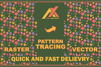 convert your pattern into high quality vector