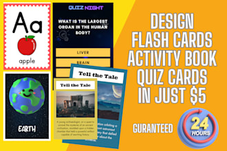 design custom flash card, play card, tarot card for you in any design
