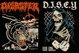 draw amazing vintage or dark art for your clothing or band