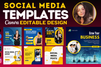 design editable instagram posts, story, quotes, brochure templates in canva