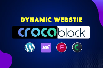 build dynamic business website using crocoblock jetengine plugins