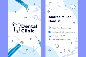 design dental business card