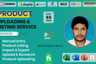 expert e commerce product upload and listing services