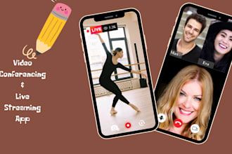 create video conferencing and live streaming app