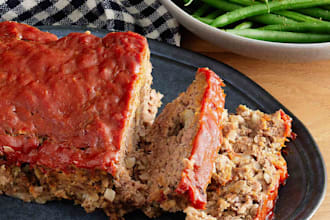 write healthy recipes with nutritional information