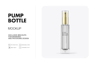 create realistic editable PSD packaging mockups
