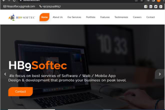 design your desired website with word press