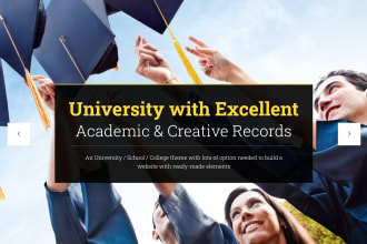 create university college website design