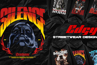 design an edgy streetwear for your brand