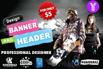 make awesome banner for adwords , web banner , header , ads