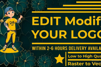 do vector tracing , raster to vector or vectorize images and logo