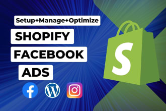 setup shopify facebook ads campaign and optimization