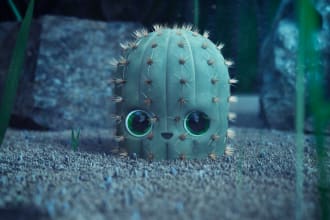create 3d character model and render