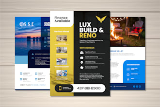 design a professional flyer or brochure