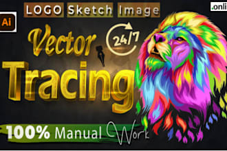 vectorize, edit, enhance or redraw any logo or image in adobe illustrator