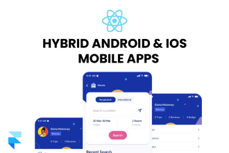 custom hybrid android and ios mobile apps using react native