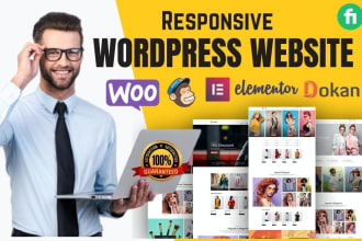 design redesign, update edit copy clone fix revamp wordpress elementor website