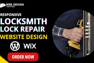 design locksmith website, locksmith landing page, locksmith website